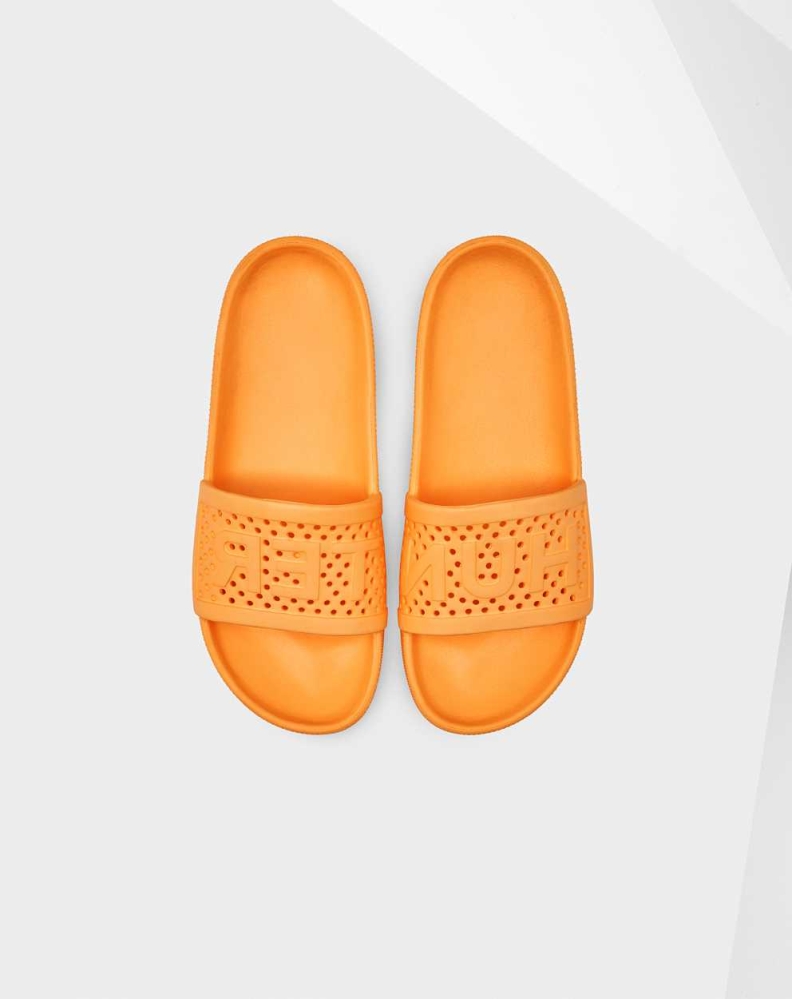 Orange Women's Hunter Original Lightweight Moulded Slides | EPND-92847