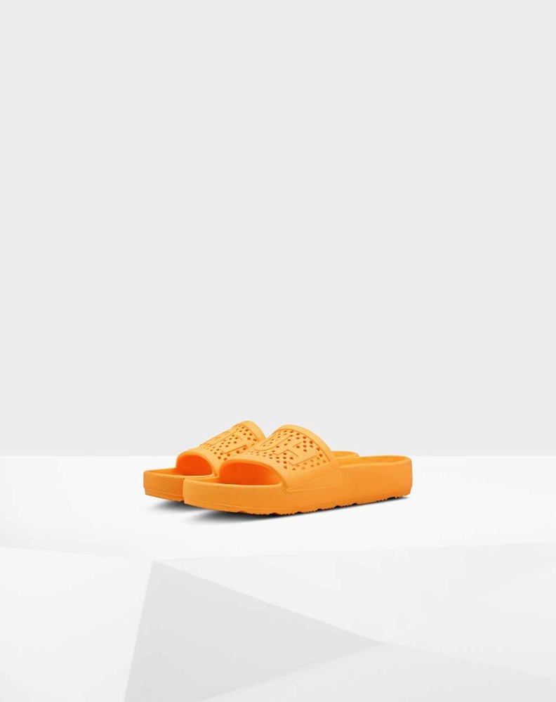 Orange Women's Hunter Original Lightweight Moulded Slides | EPND-92847