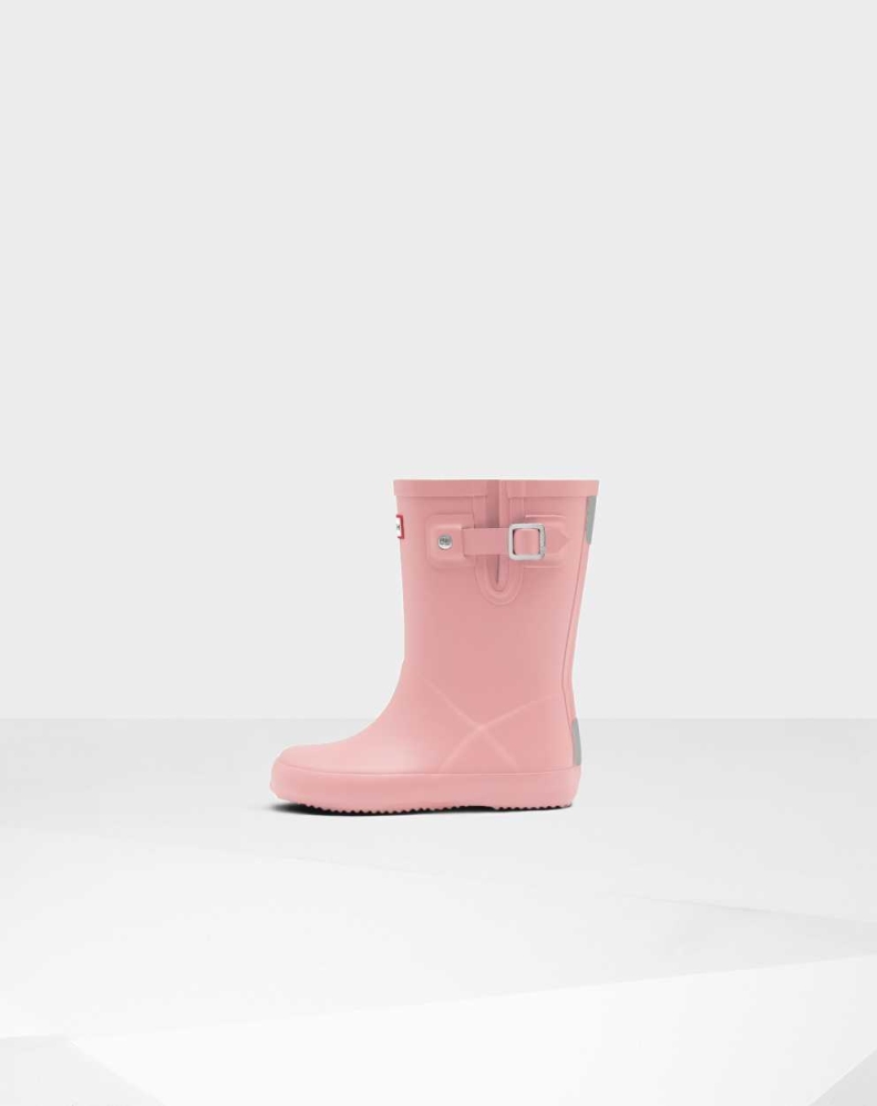 Pink Kids' Hunter Original First Flat Sole Wellington Short Rain Boots | GNZA-73651