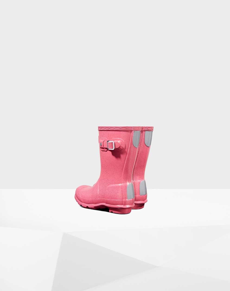 Pink Kids' Hunter Original Little Starcloud Wellington Short Rain Boots | DTEH-20349