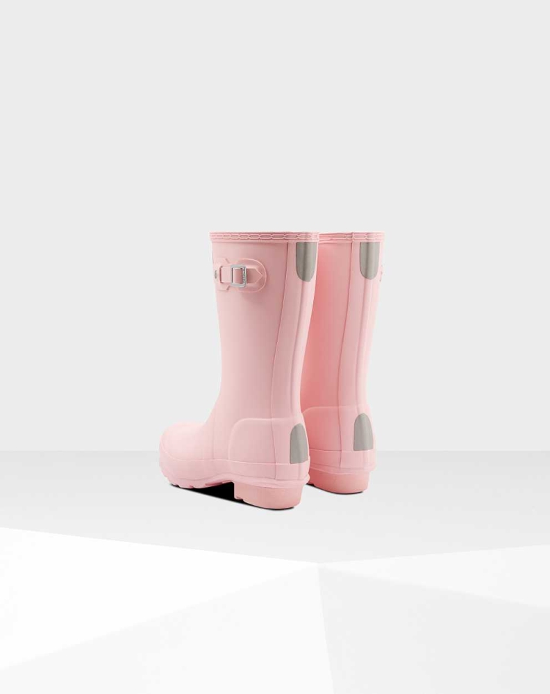 Pink Kids' Hunter Original Wellington Short Rain Boots | YRBO-61398