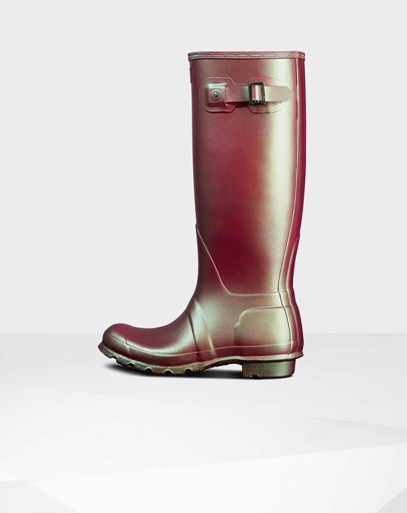 Pink Women's Hunter Original Nebula Wellington Tall Rain Boots | NLGD-71458