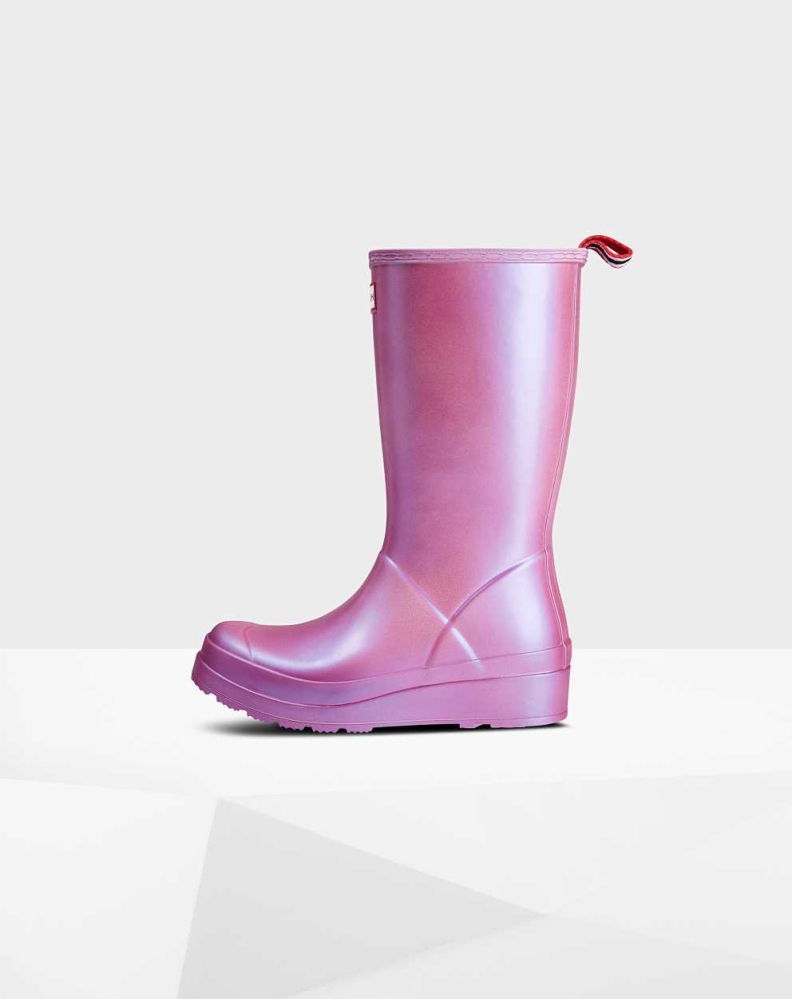 Pink Women's Hunter Original Play Nebula Wellington Tall Rain Boots | OHJY-81372