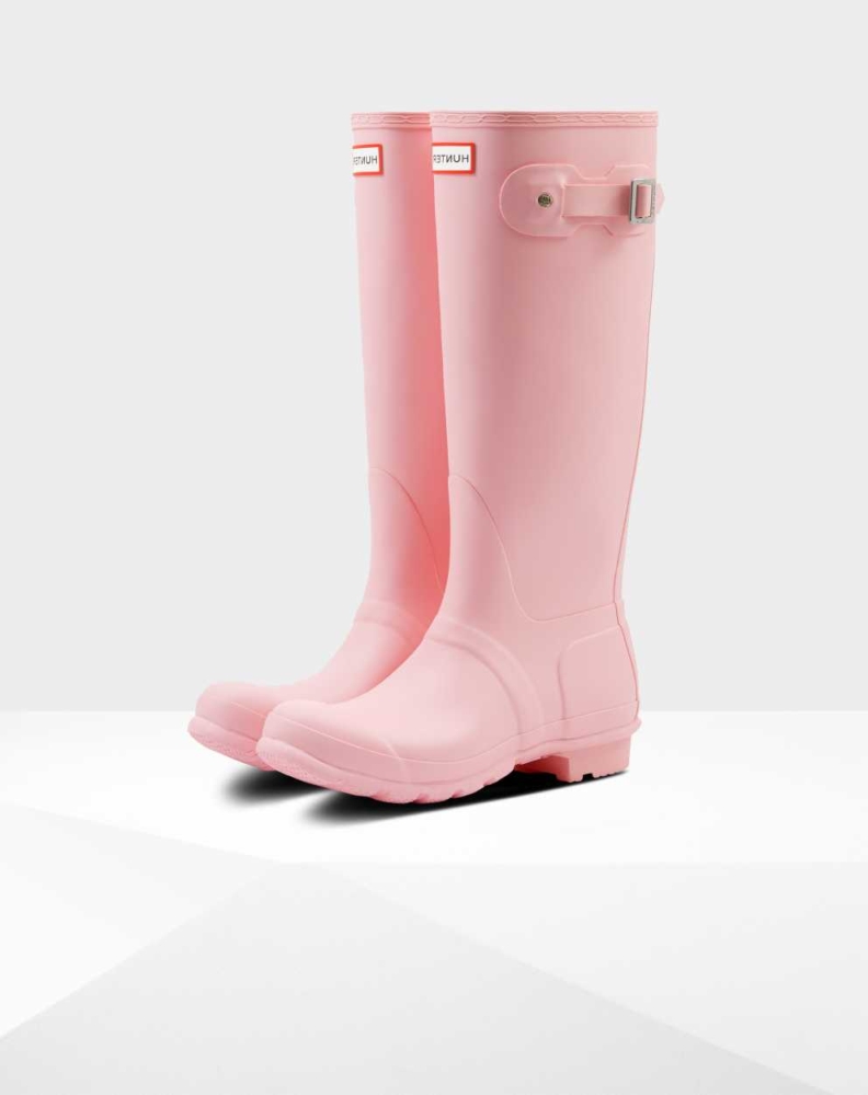 Pink Women\'s Hunter Original Wellington Tall Rain Boots | TPYK-69870