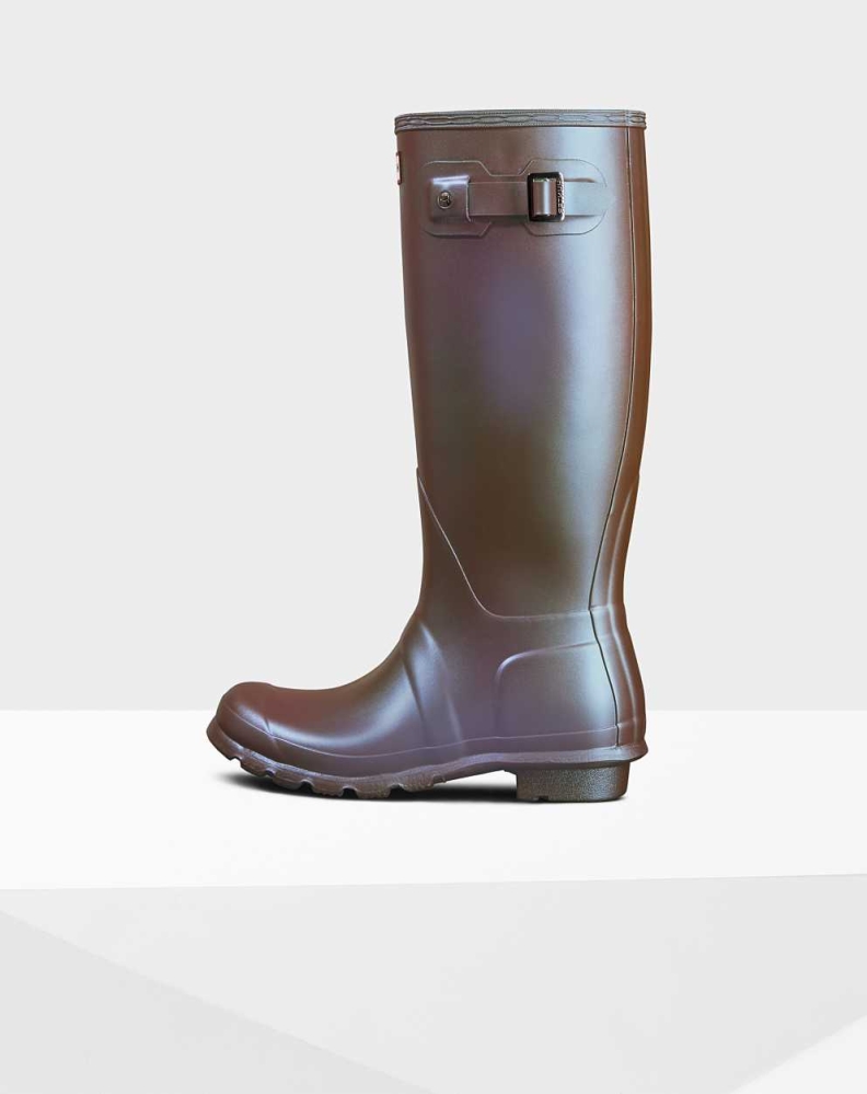 Purple Women's Hunter Original Nebula Wellington Tall Rain Boots | DZAL-63501