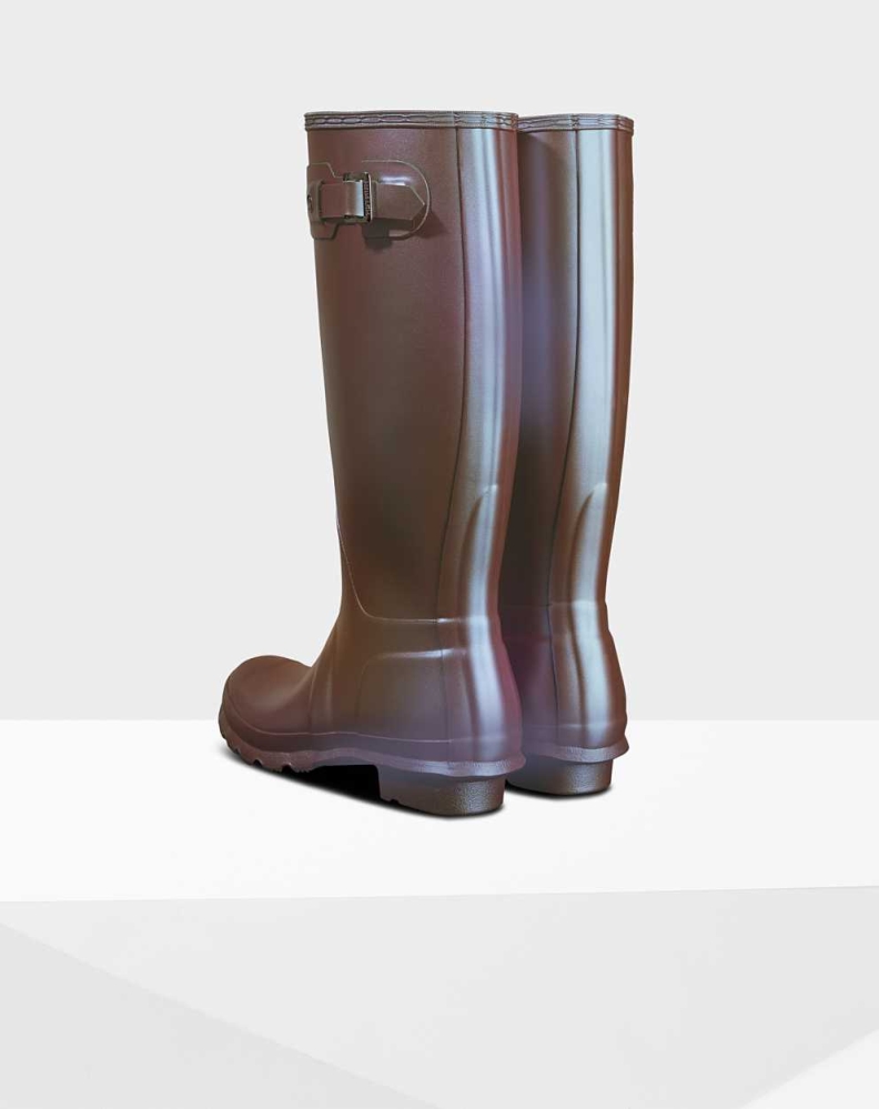 Purple Women's Hunter Original Nebula Wellington Tall Rain Boots | DZAL-63501