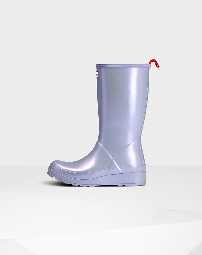 Purple Women's Hunter Original Tall Nebula Rain Play Boots | TZBH-09185