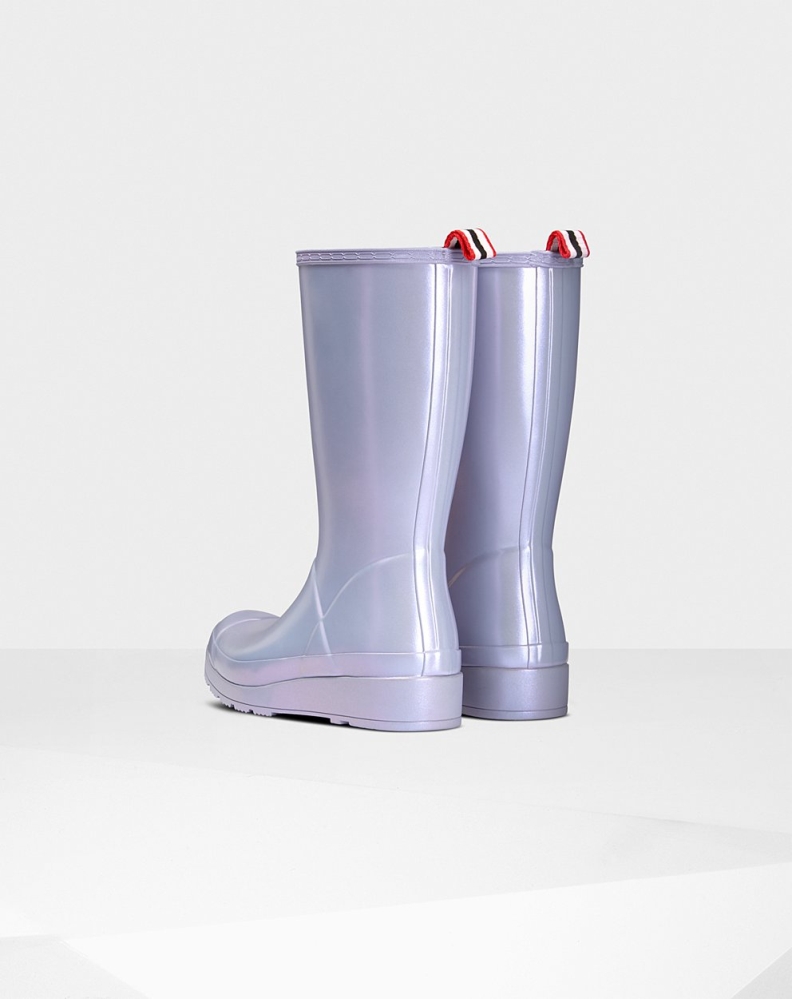 Purple Women's Hunter Original Tall Nebula Rain Play Boots | TZBH-09185