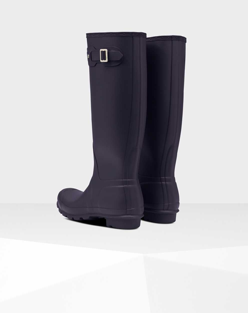 Purple Women's Hunter Original Wellington Tall Rain Boots | THAS-43268