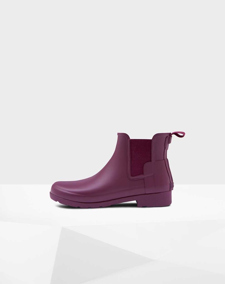 Purple Women's Hunter Refined Slim Fit Chelsea Boots | PFEA-73068