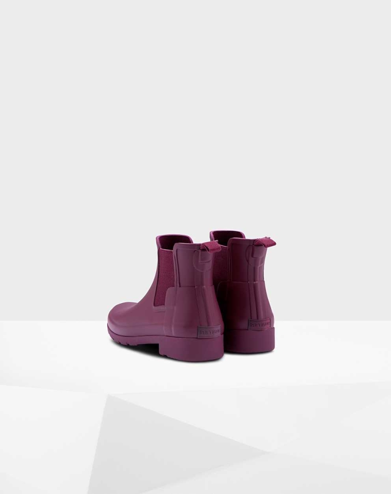 Purple Women's Hunter Refined Slim Fit Chelsea Boots | PFEA-73068