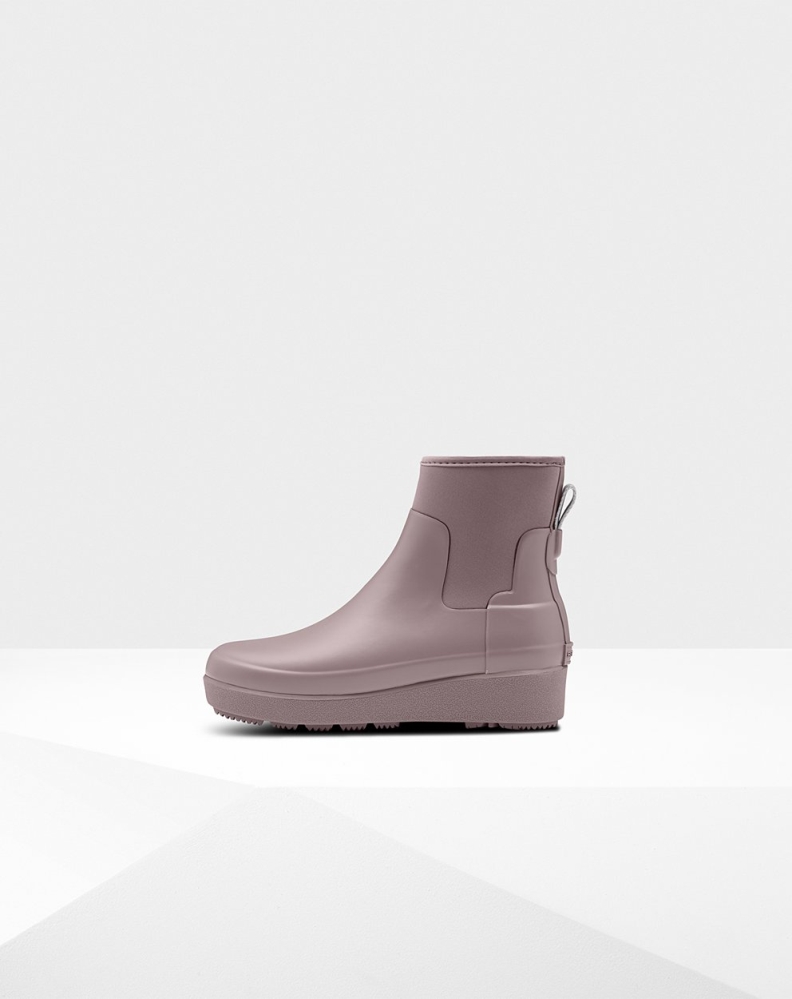 Purple Women's Hunter Refined Slim Fit Neoprene Chelsea Boots | FCRN-25673