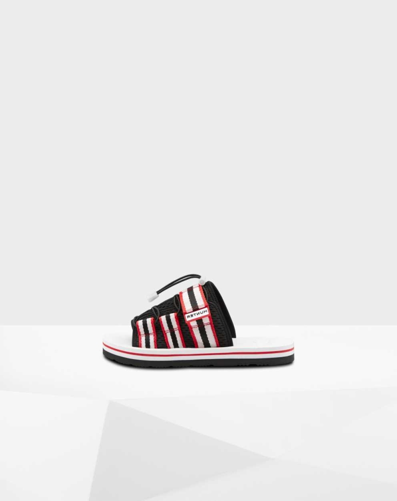 Red Black Men\'s Hunter Original Beach Slides | FSHR-72501