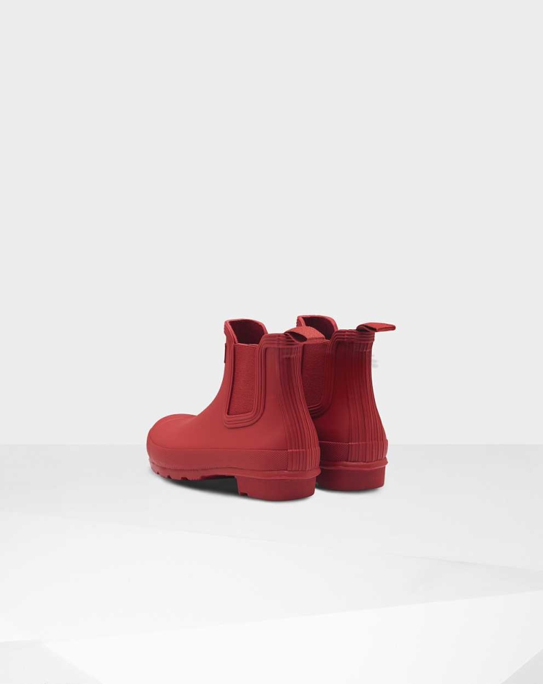 Red Women's Hunter Original Chelsea Boots | NOPL-47396