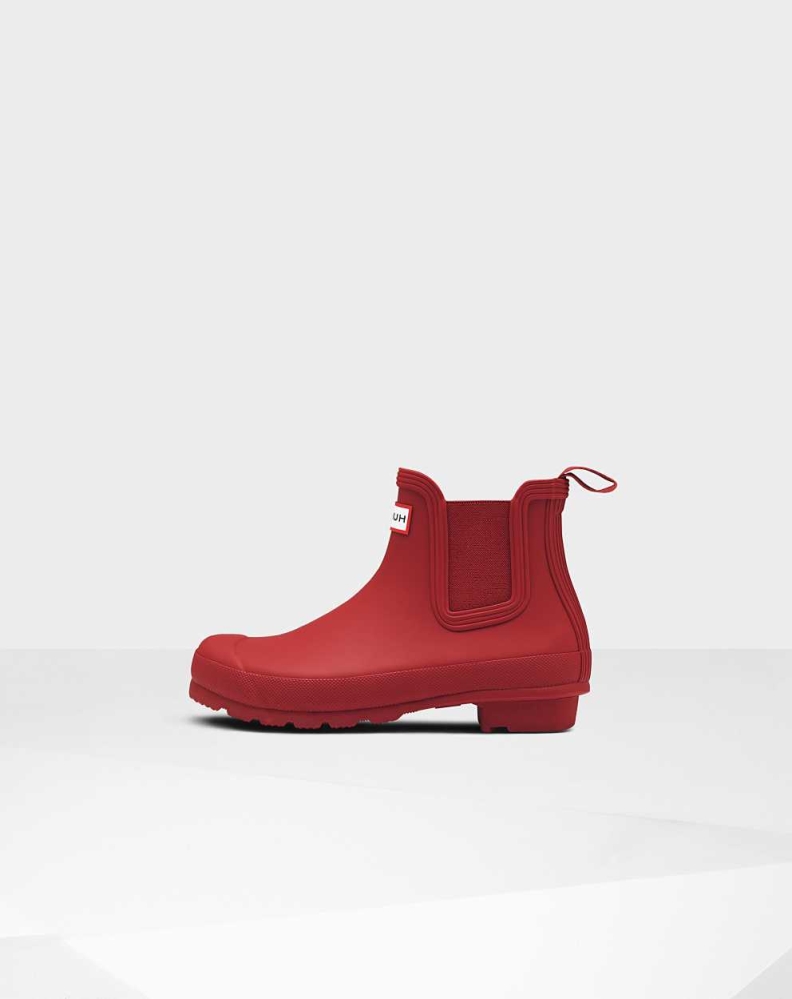 Red Women\'s Hunter Original Chelsea Boots | NOPL-47396