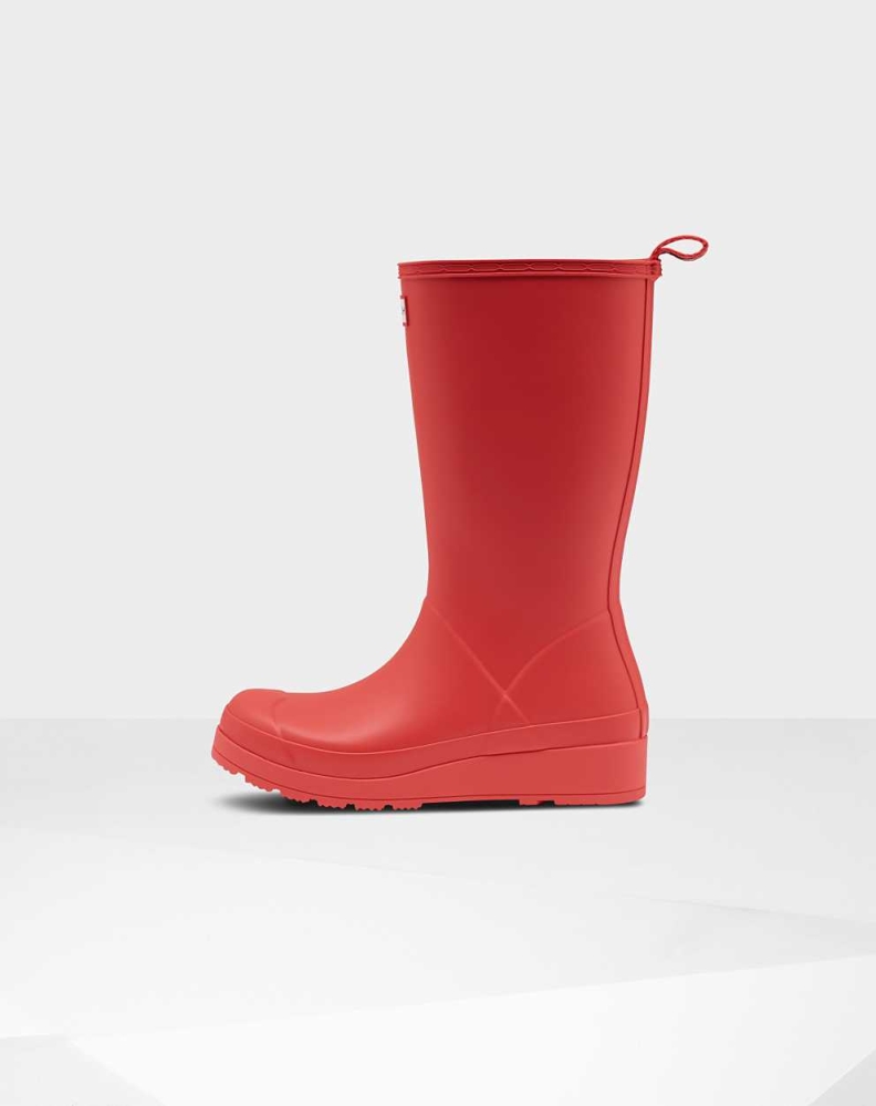 Red Women's Hunter Original Play Wellington Tall Rain Boots | PVOY-10632