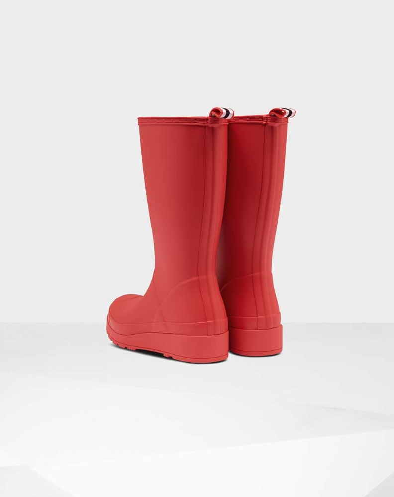 Red Women's Hunter Original Play Wellington Tall Rain Boots | PVOY-10632