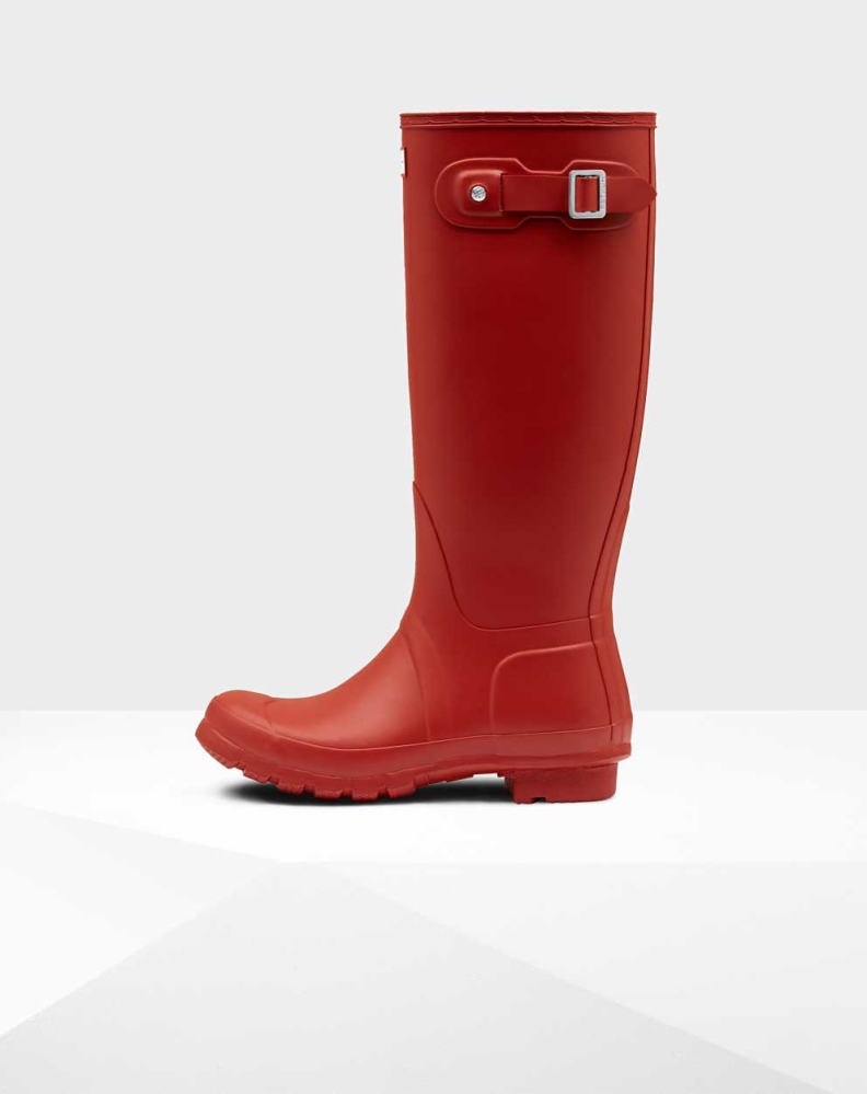 Red Women's Hunter Original Wellington Tall Rain Boots | NQZX-52347