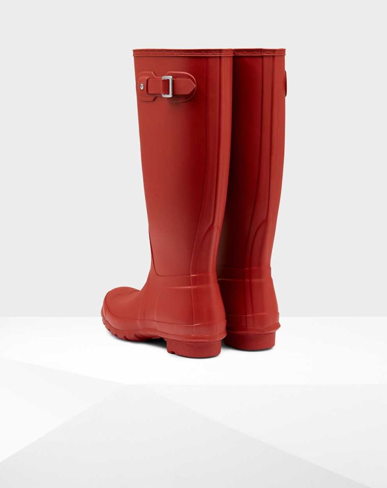 Red Women's Hunter Original Wellington Tall Rain Boots | NQZX-52347