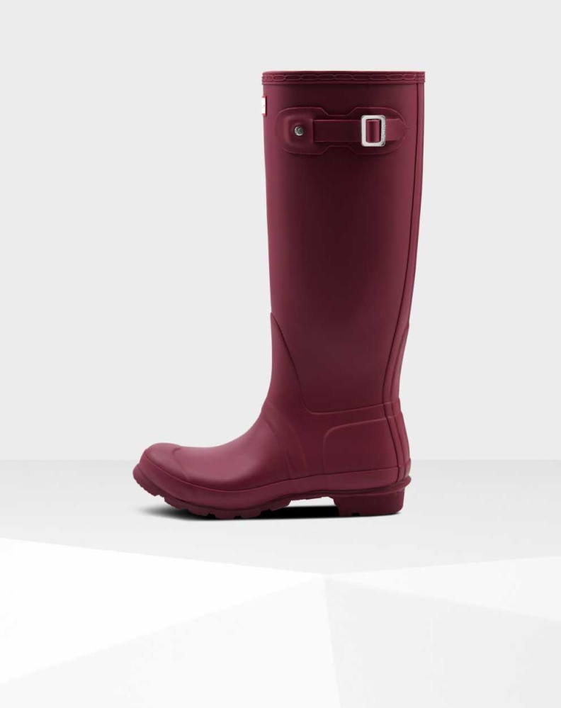 Red Women's Hunter Original Wellington Tall Rain Boots | NTOB-21597