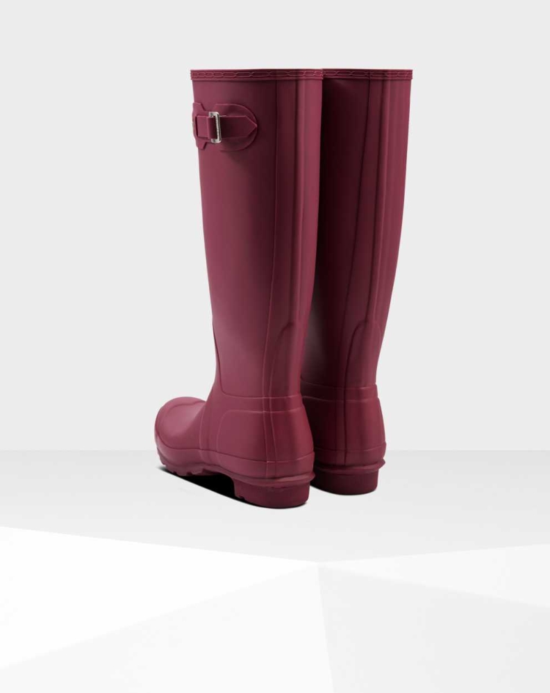 Red Women's Hunter Original Wellington Tall Rain Boots | NTOB-21597