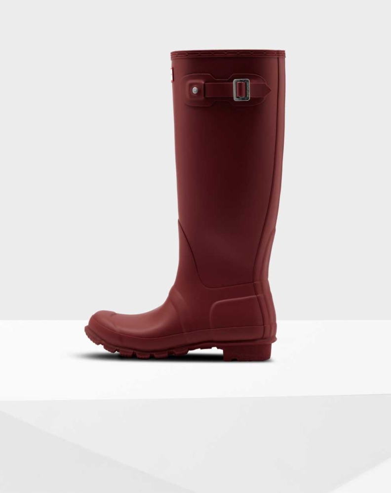 Red Women's Hunter Original Wellington Tall Rain Boots | SAHP-32058