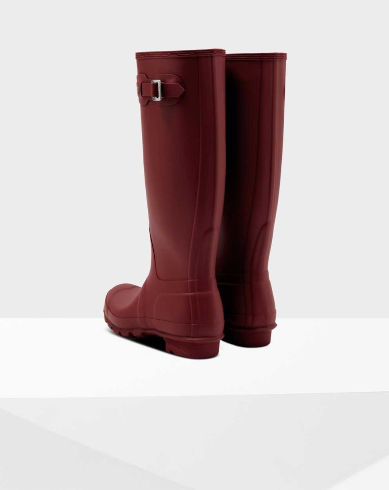 Red Women's Hunter Original Wellington Tall Rain Boots | SAHP-32058