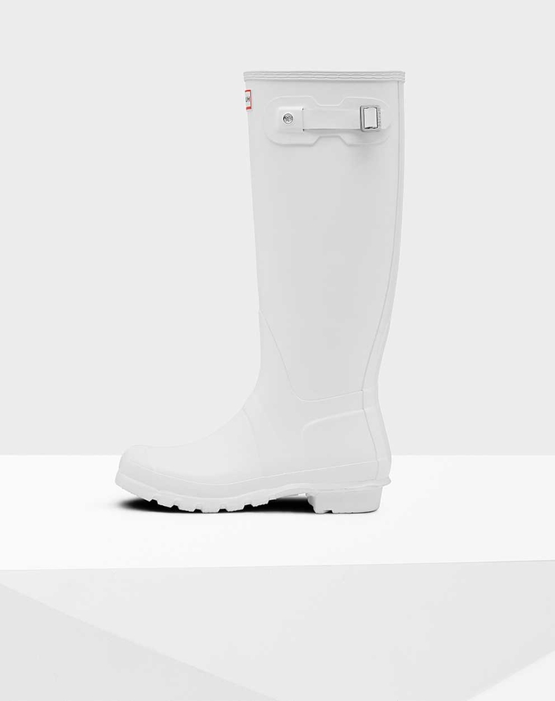 White Women's Hunter Original Wellington Tall Rain Boots | SGHU-98167