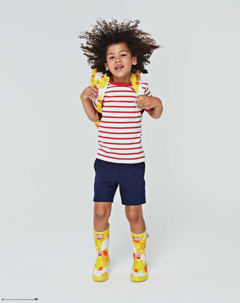 Yellow Kids' Hunter Original Little Peppa Pig Wellington Short Rain Boots | XPUO-02138