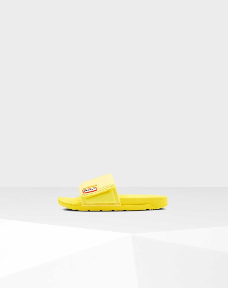 Yellow Women\'s Hunter Original Adjustable Slides | ZQOU-58071