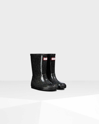 Black Kids' Hunter Original First Classic Starcloud Wellington Short Rain Boots | GDMY-52613