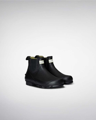 Black Men's Hunter Norris Field Chelsea Boots | YAIM-39402