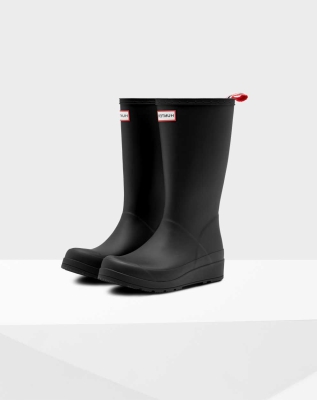 Black Women's Hunter Original Play Wellington Tall Rain Boots | KAQL-41693