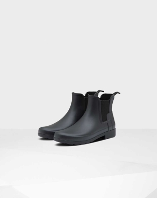 Black Women's Hunter Refined Slim Fit Chelsea Boots | LVZC-84519