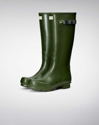 Green Men's Hunter Norris Field Wellington Tall Rain Boots | JTYO-80195