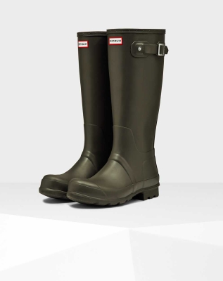 Green Men's Hunter Original Wellington Tall Rain Boots | VLOF-89623