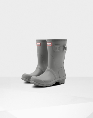 Grey Women's Hunter Original Short Rain Boots | VKQS-50719