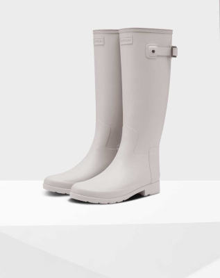 Grey Women's Hunter Refined Slim Fit Wellington Tall Rain Boots | WEOS-90125