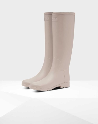 Grey Women's Hunter Refined Slim Fit Wellington Tall Rain Boots | ZHKJ-39017