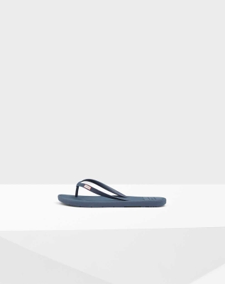 Navy Men's Hunter Original Flip Flops | RBLN-36895