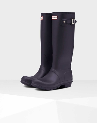 Purple Women's Hunter Original Wellington Tall Rain Boots | THAS-43268