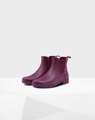 Purple Women's Hunter Refined Slim Fit Chelsea Boots | PFEA-73068