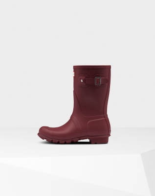 Red Women's Hunter Original Short Rain Boots | RQIJ-79124