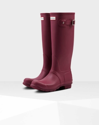 Red Women's Hunter Original Wellington Tall Rain Boots | NTOB-21597