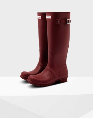 Red Women's Hunter Original Wellington Tall Rain Boots | SAHP-32058