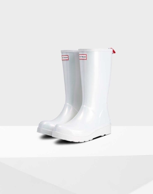 Silver Women's Hunter Original Play Nebula Wellington Tall Rain Boots | DEGP-70849