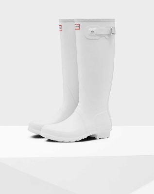 White Women's Hunter Original Wellington Tall Rain Boots | SGHU-98167